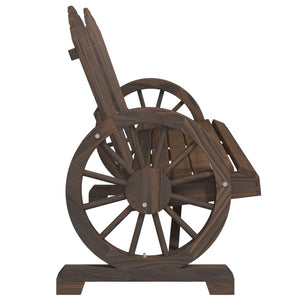 Sedia da Giardino Adirondack 2 Posti in Legno Massello di Abete 365096