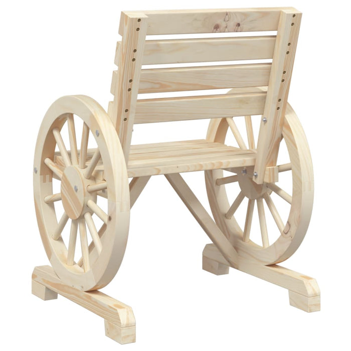 Sedia da Giardino 58x58x78,5 cm in Legno Massello di Abete 365099