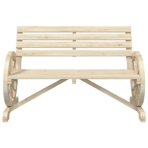 Panca da Giardino a 2 Posti in Legno Massello di Abete 365103