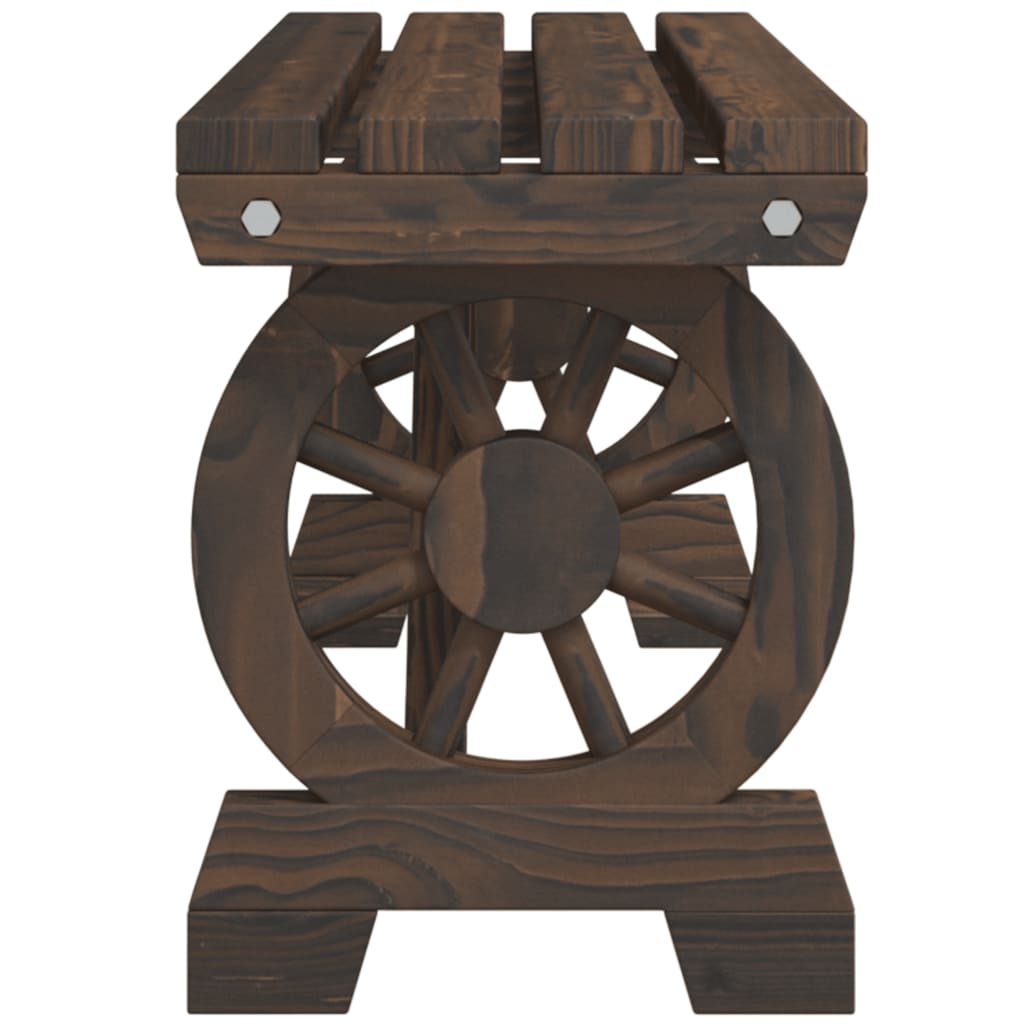 Panca da Giardino 115 cm in Legno Massello di Abete 365112