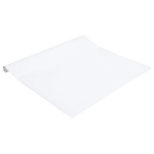 Adesivo per mobili autoadesivo bianco opaco 90x500 cm PVC 155771
