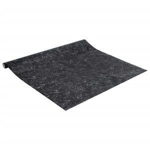 Adesivo per Mobili Autoadesivo Nero Marmoreo 90x500 cm in PVC 155775