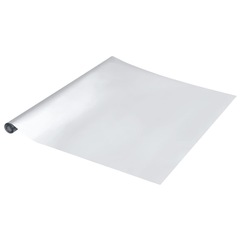 Adesivo per Mobili Autoadesivo Argento 90x500 cm in PET 155776