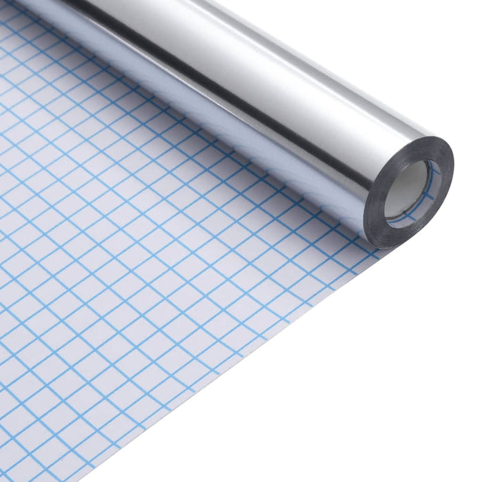 Adesivo per Mobili Autoadesivo Argento 90x500 cm in PET 155776