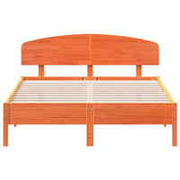 Giroletto senza Materasso Marrone Cera 120x200 cm Legno di Pino 3207216