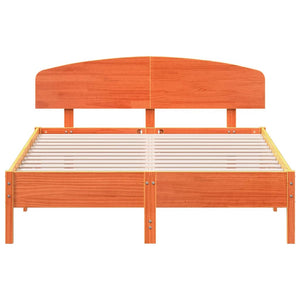 Giroletto senza Materasso Marrone Cera 120x200 cm Legno di Pino 3207216