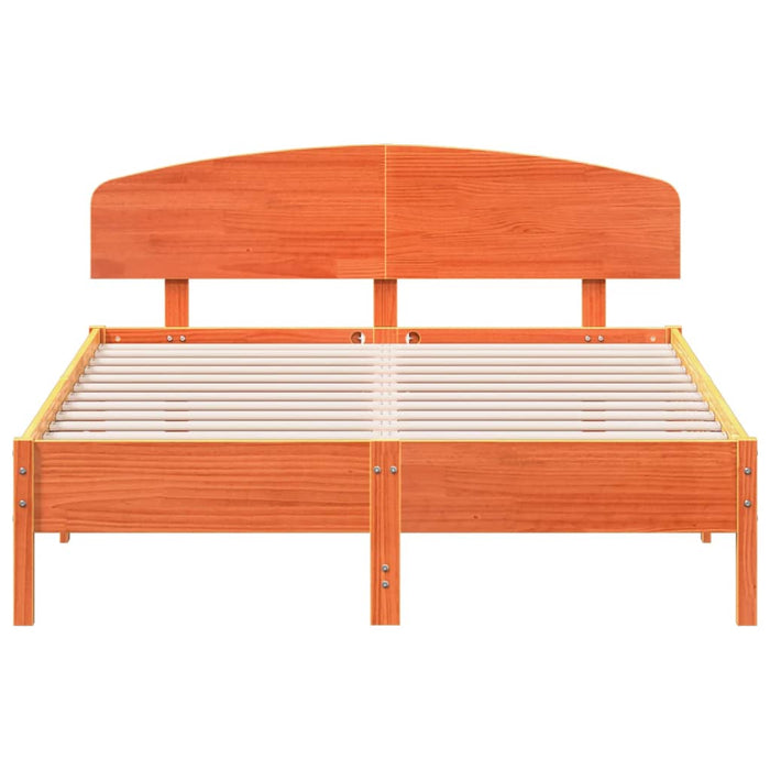 Giroletto senza Materasso Marrone Cera 120x200 cm Legno di Pino 3207216