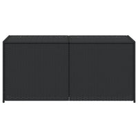 Contenitore da Giardino Nero 283L in Polyrattan 365312