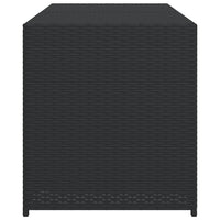 Contenitore da Giardino Nero 283L in Polyrattan 365312