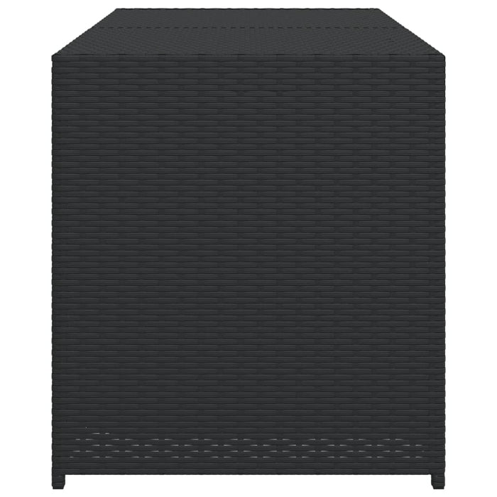 Contenitore da Giardino Nero 283L in Polyrattan 365312