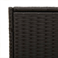 Contenitore da Giardino Nero 283L in Polyrattan 365312
