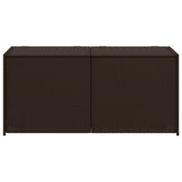 Contenitore da Giardino Marrone 283L in Polyrattan 365313