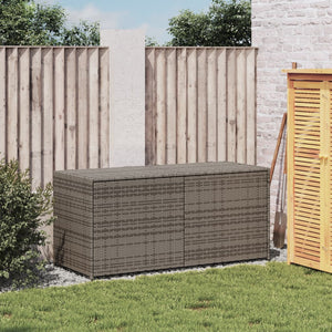 Contenitore da Giardino Grigio 283L in Polyrattan 365314