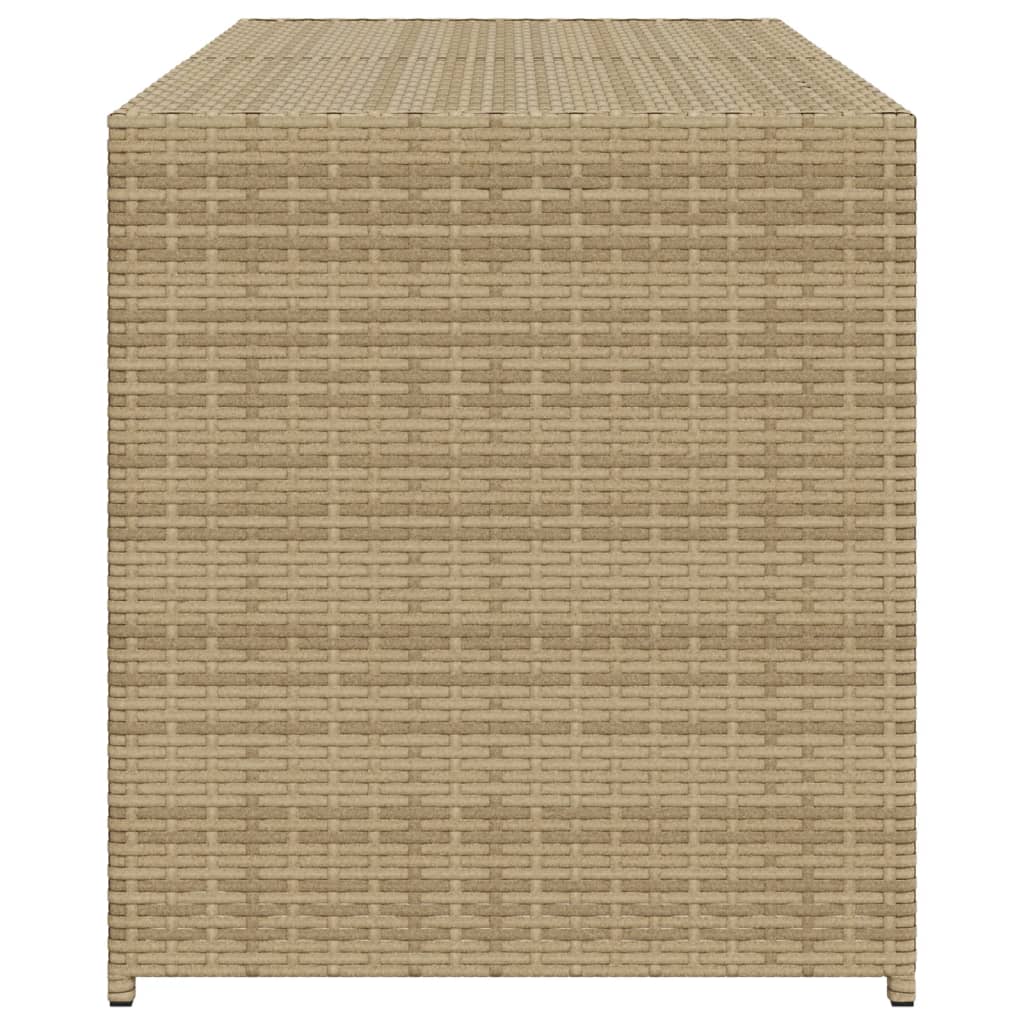 Contenitore da Giardino Beige Misto 283L in Polyrattan 365315