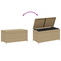 Contenitore da Giardino Beige Misto 190L in Polyrattan