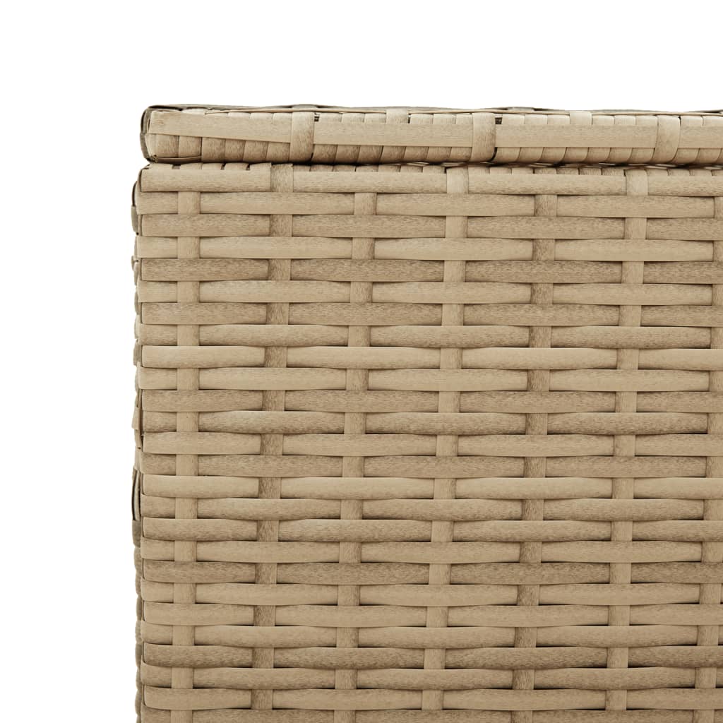 Contenitore da Giardino Beige Misto 190L in Polyrattan