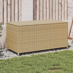 Contenitore da Giardino Beige Misto 190L in Polyrattan 365323