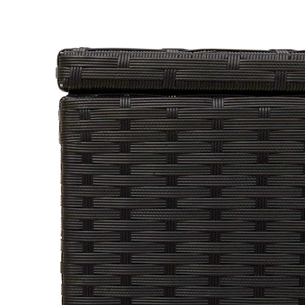 Contenitore da Giardino Nero 291L in Polyrattan