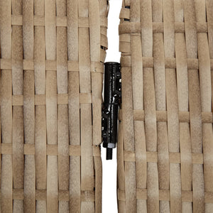 Divisorio per Ambienti a 5 Pannelli Beige in Polyrattan 365367