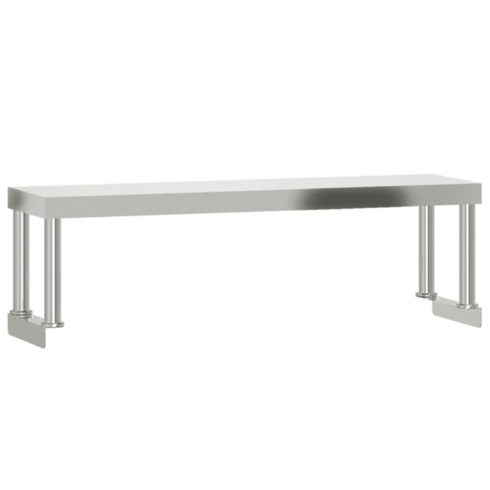 Tavolo Lavoro Cucina con Ripiano 110x55x120 cm Acciaio Inox 3208901