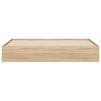 Giroletto Cassetti Rovere Sonoma 200x200 cm Legno Multistrato 3207247