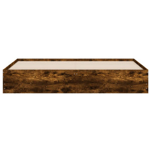 Giroletto con Cassetti Rovere Fumo 180x200 cm Legno Multistrato 3207256