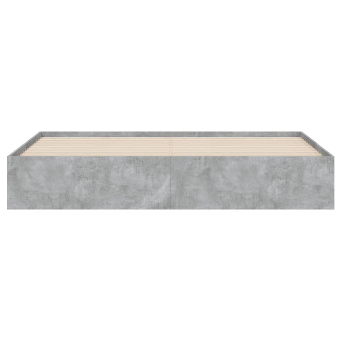 Giroletto Cassetti-Struttura Letto con contenitore Grigio Cemento 160x200 cm Legno Multistrato 562680