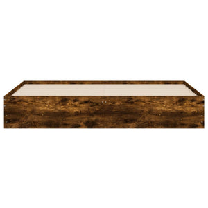 Giroletto con Cassetti Rovere Fumo 160x200 cm Legno Multistrato 3207263