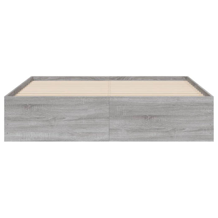 Giroletto Cassetti-Struttura Letto con contenitore Grigio Sonoma 150x200 cm Legno Multistrato 634694