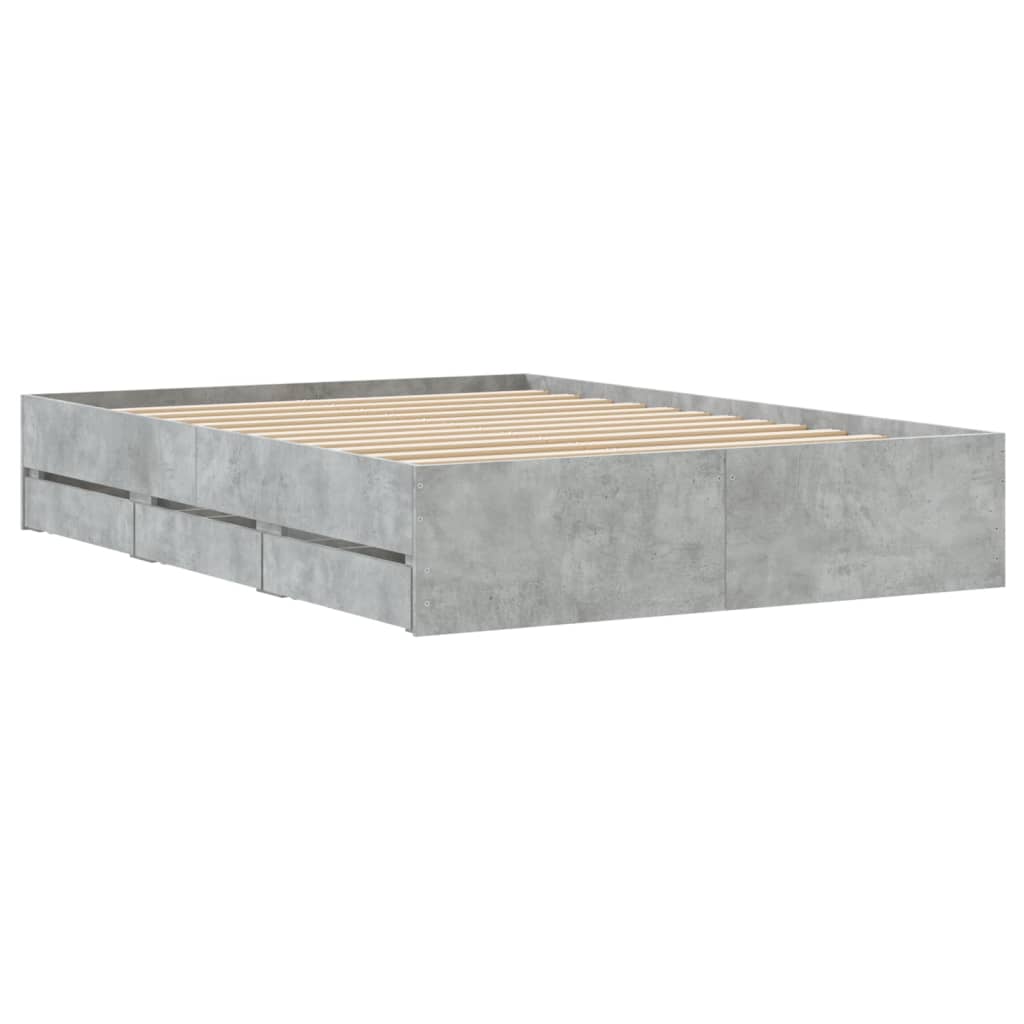 Giroletto Cassetti Grigio Cemento 120x200 cm Legno Multistrato 3207283