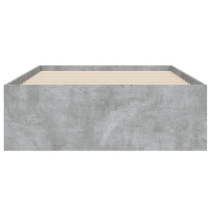 Giroletto Cassetti-Struttura Letto con contenitore Grigio Cemento 100x200 cm Legno Multistrato 788791