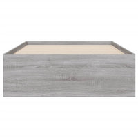 Giroletto Cassetti-Struttura Letto con contenitore Grigio Sonoma 100x200 cm Legno Multistrato 771795