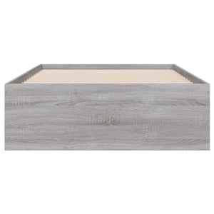 Giroletto Cassetti Grigio Sonoma 90x200 cm Legno Multistrato 3207299