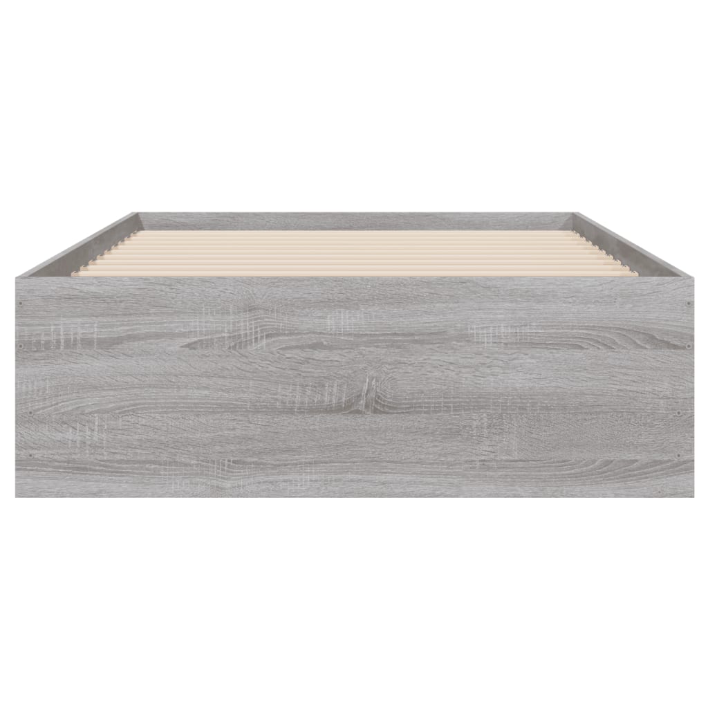 Giroletto Cassetti Grigio Sonoma 90x200 cm Legno Multistrato 3207299