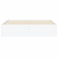 Giroletto con Cassetti-Struttura Letto con contenitore Bianco 140x190 cm in Legno Multistrato 685649