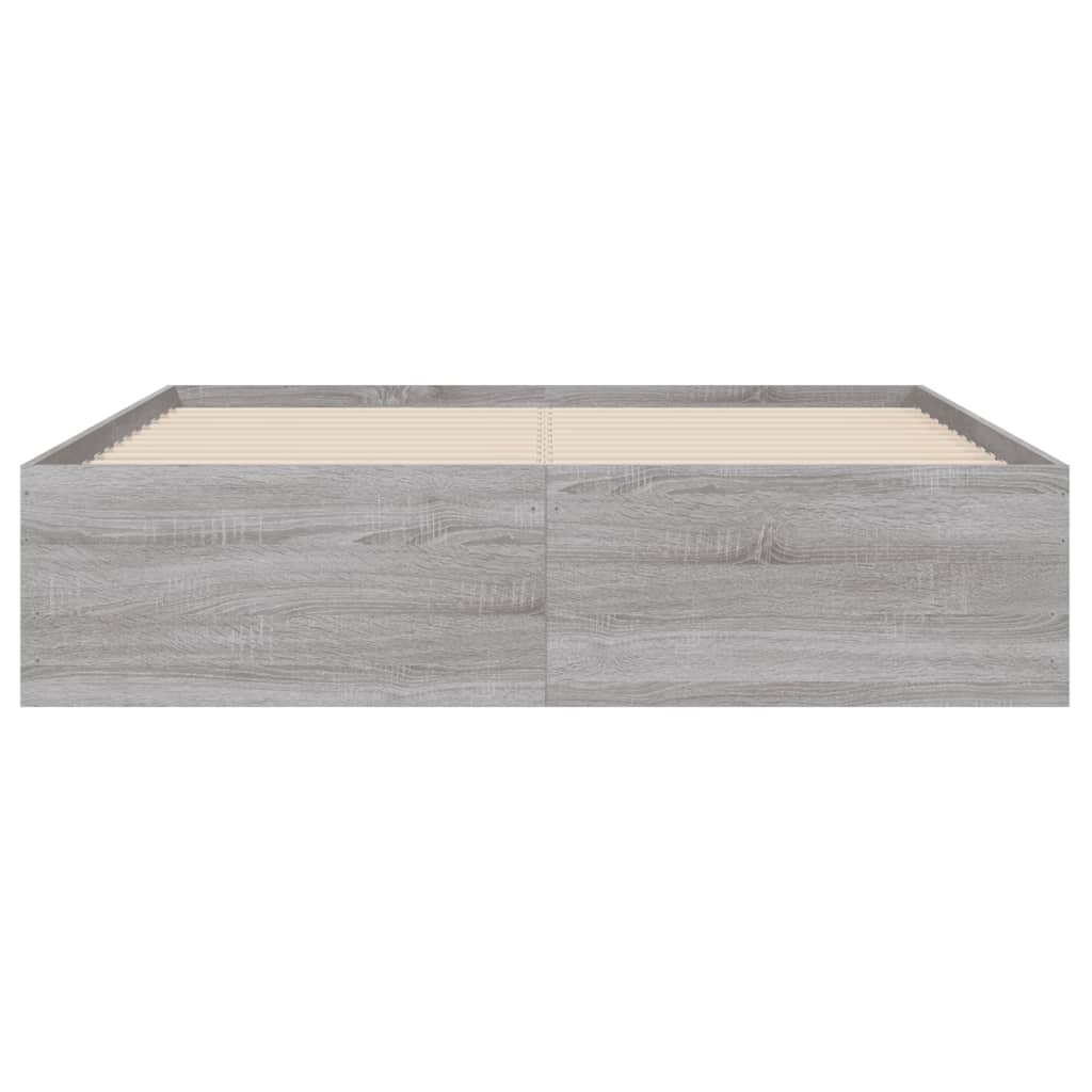 Giroletto Cassetti Grigio Sonoma 135x190 cm Legno Multistrato 3207313