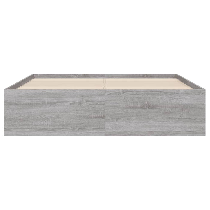 Giroletto Cassetti Grigio Sonoma 135x190 cm Legno Multistrato 3207313