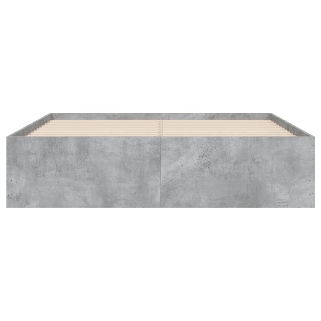 Giroletto Cassetti-Struttura Letto con contenitore Grigio Cemento 120x190 cm Legno Multistrato 180844