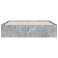 Giroletto Cassetti-Struttura Letto con contenitore Grigio Cemento 120x190 cm Legno Multistrato 180844