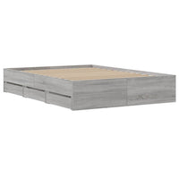Giroletto Cassetti Grigio Sonoma 120x190 cm Legno Multistrato 3207320