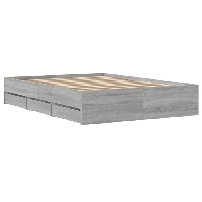 Giroletto Cassetti Grigio Sonoma 120x190 cm Legno Multistrato 3207320