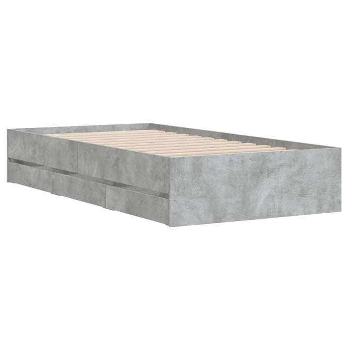 Giroletto Cassetti Grigio Cemento 75x190 cm Legno Multistrato 3207332