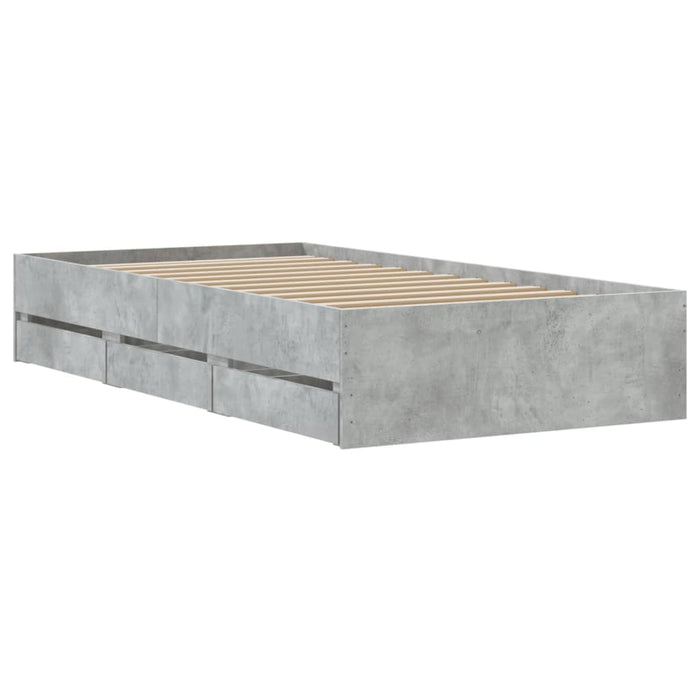 Giroletto Cassetti Grigio Cemento 75x190 cm Legno Multistrato 3207332