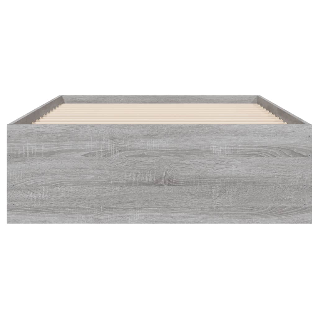 Giroletto Cassetti-Struttura Letto con contenitore Grigio Sonoma 75x190 cm Legno Multistrato 405109