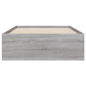 Giroletto Cassetti-Struttura Letto con contenitore Grigio Sonoma 75x190 cm Legno Multistrato 405109