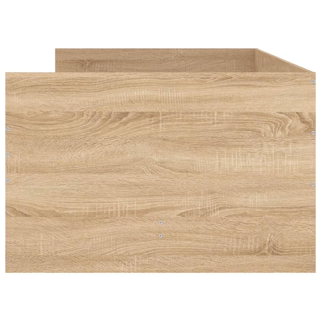 Giroletto con Cassetti-Struttura Letto con contenitore Rovere Sonoma 100x200 cm