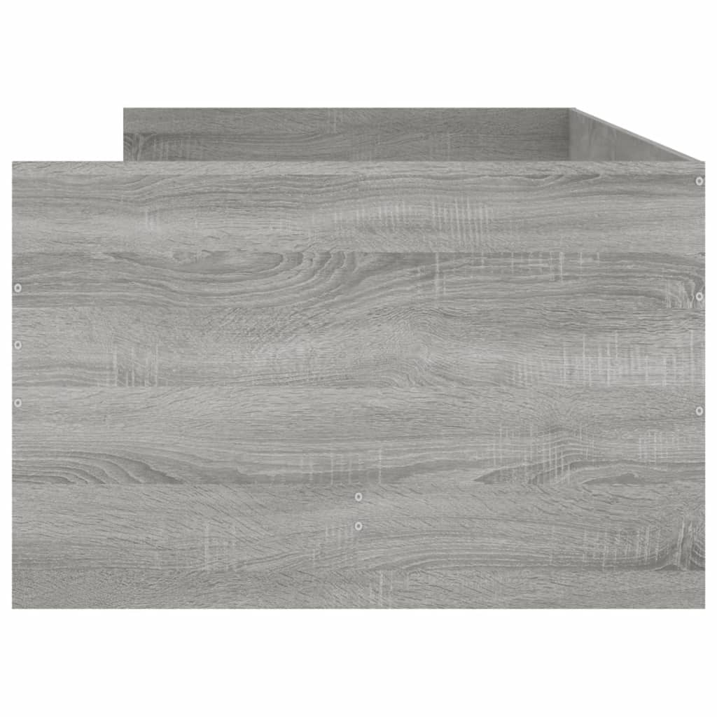 Giroletto con Cassetti-Struttura Letto con contenitore Grigio Sonoma 100x200 cm 121481
