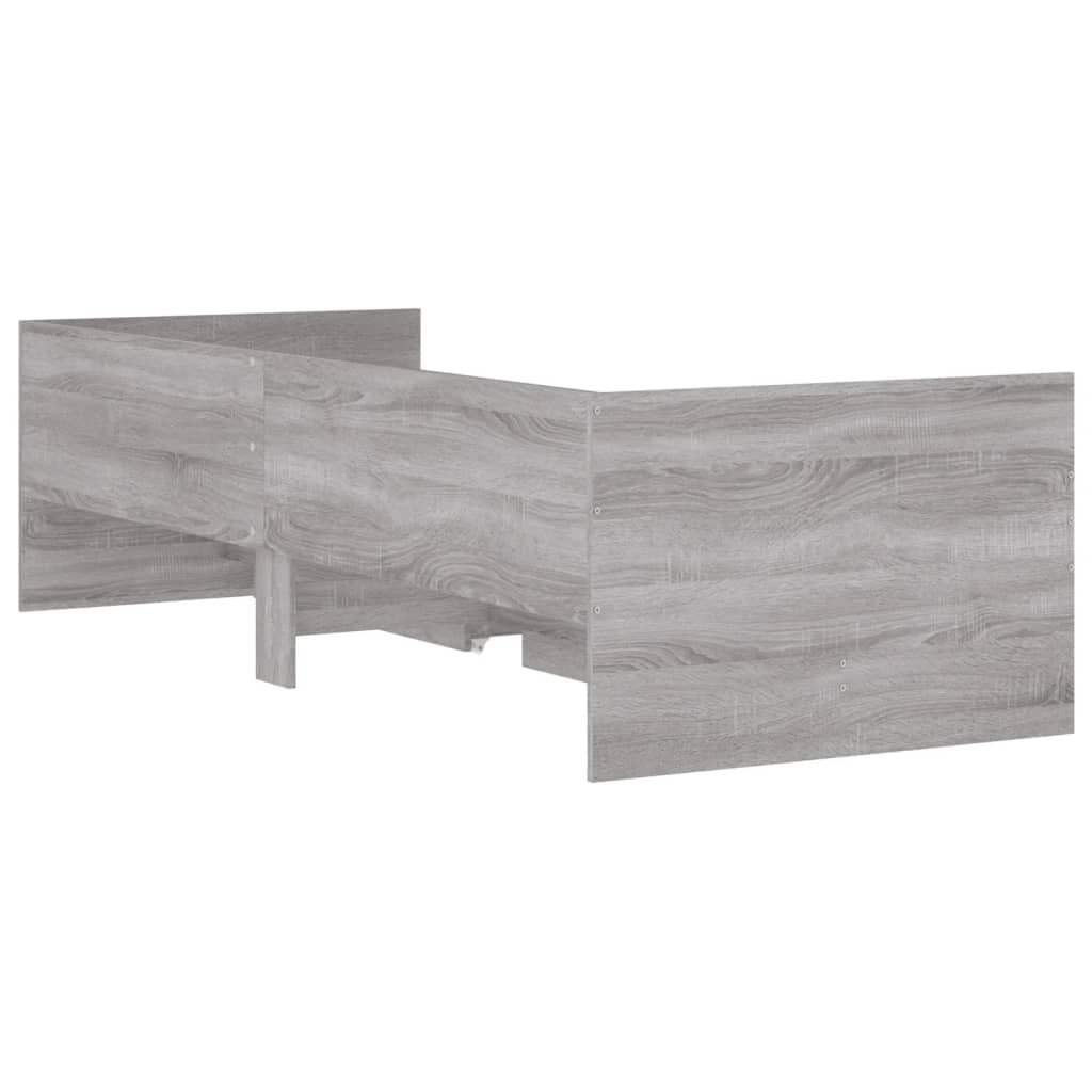 Giroletto con Cassetti-Struttura Letto con contenitore Grigio Sonoma 100x200 cm 121481