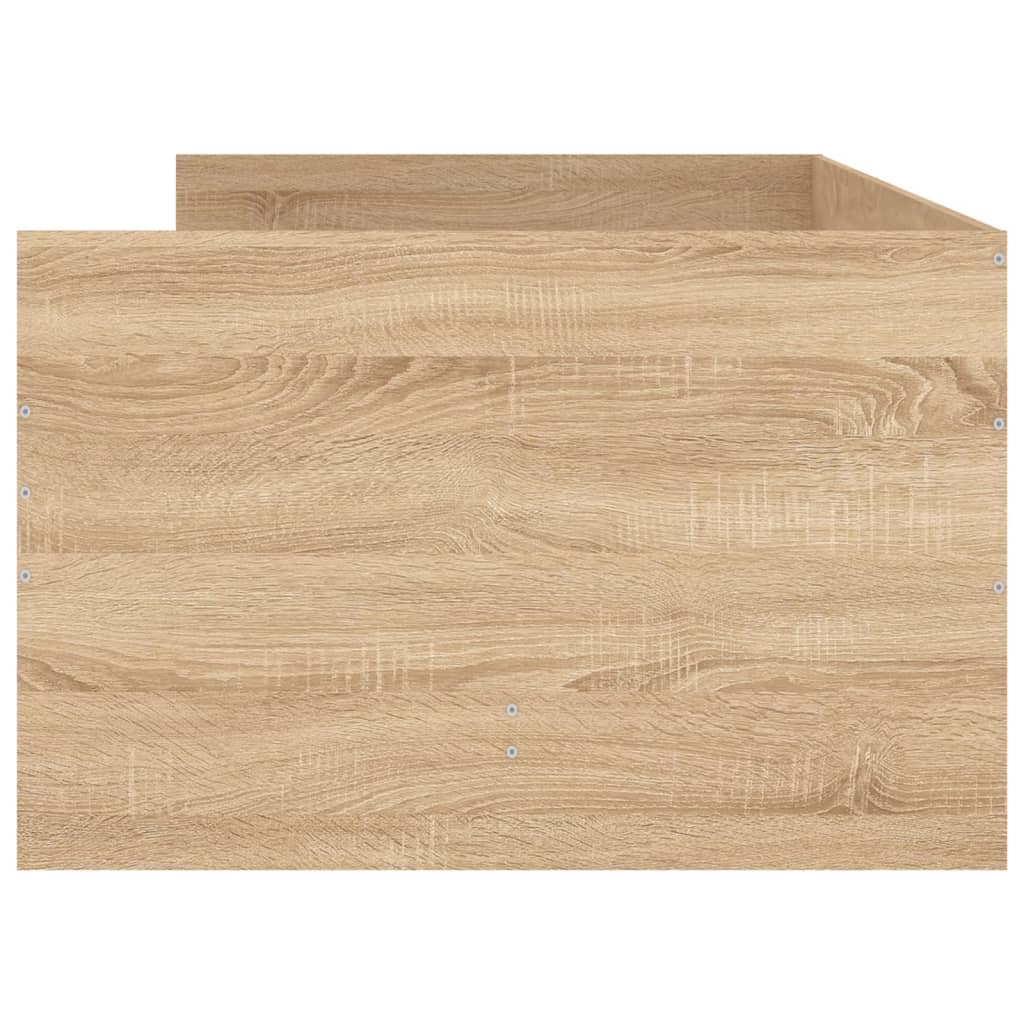 Giroletto con Cassetti-Struttura Letto con contenitore Rovere Sonoma 90x200 cm 667626