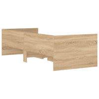 Giroletto con Cassetti-Struttura Letto con contenitore Rovere Sonoma 90x200 cm 667626